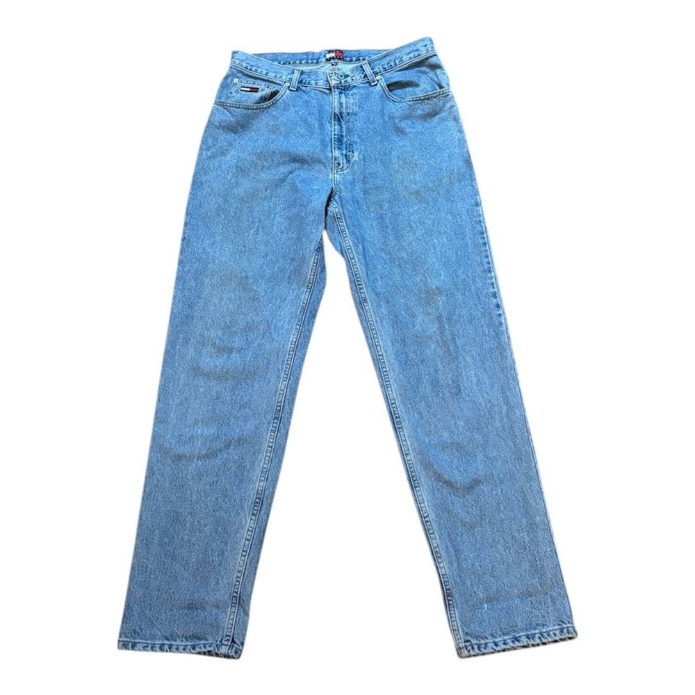Vintage Mid90s Tommy Hilfiger Lightwash 14oz Denim Paper tag